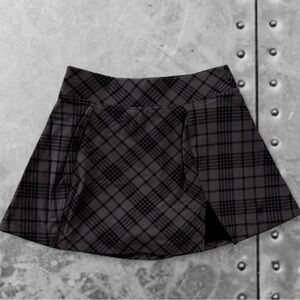 Victoria's Secret Black Plaid Mini Skirt